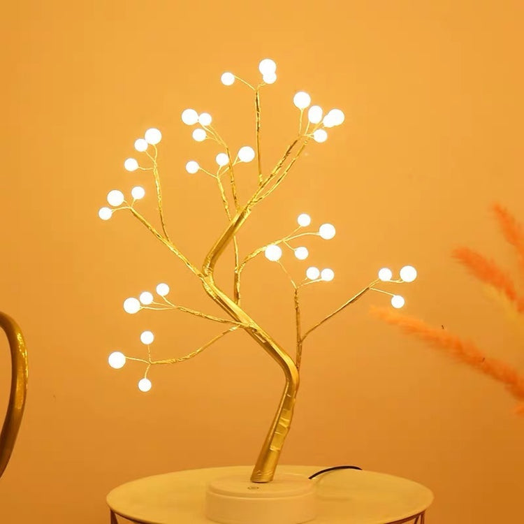 Lampe de chambre à coucher à LED en fil de cuivre