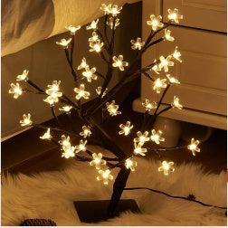 Lampe de chambre à coucher à LED en fil de cuivre