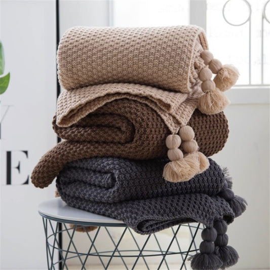 Couverture en tricot Nordic Confort et chaleur
